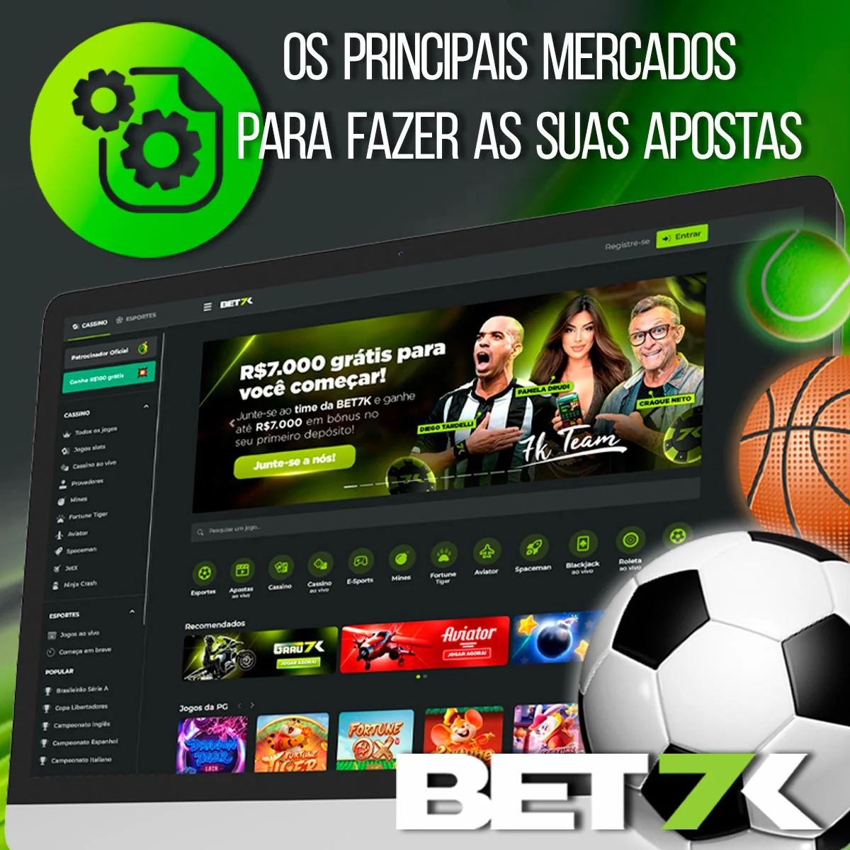 Instruções sobre como começar a apostar no Bet7k