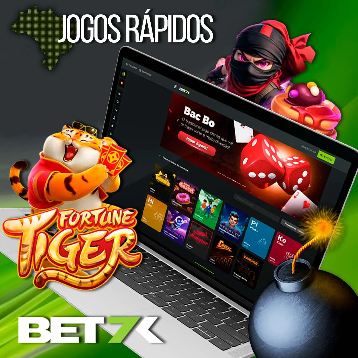 Jogos rápidos populares em Cassino Bet7k
